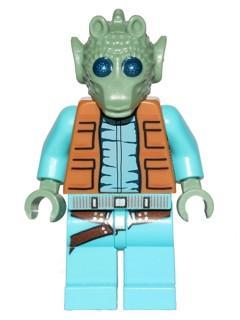 LEGO Minifigure -- Greedo (with Belt)-Star Wars / Star Wars Episode 4/5/6 -- SW0553 -- Creative Brick Builders